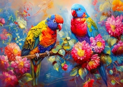 Puzzle Tropikalni Towarzysze 1000 elementów