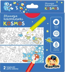 Długie kolorowanki Kosmos – książeczki harmonijkowe dla dzieci 4+