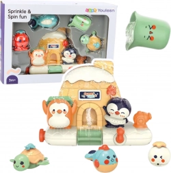 Interaktywna kąpielowa zestaw dla niemowląt – morskie zwierzątka