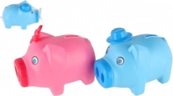 Plastowa skarbonka świnka 16 × 12 cm, 2 kolory