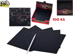 Wydrapywanki TOYS& TRENDS – kreatywny zestaw 100 kartek