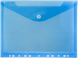 Koperta z zatrzaskiem A4 z eurozawieszką Opaline niebieska (opakowanie 5 szt.)