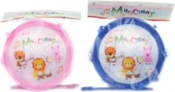 Plastowy bębenek dla dzieci z pałeczkami