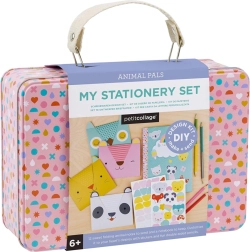Petit Collage kreatywna walizeczka – zestaw listowy ze zwierzątkami