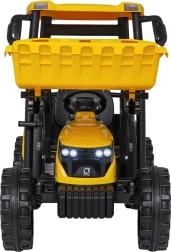 Dziecięcy elektryczny traktor z przyczepą MEGA D68, żółty