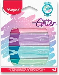 Maped zakreślacze Classic Glitter, zestaw 4 szt.