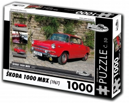 Puzzle Retro-auta Škoda 1000 MBX (1967) – 1000 elementów