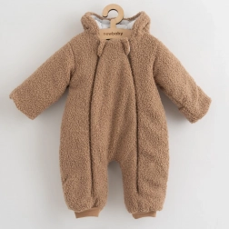 Dziecięcy zimowy kombinezon bez stópek NEW BABY Teddy Winter, rozmiar 80 (9–12 miesięcy)