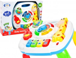 Edukacyjny stolik żyrafa z organkami