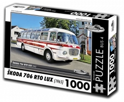 Puzzle Retro-auta Škoda 706 RTO LUX autobus 1000 elementów