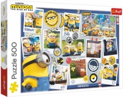Puzzle Minionki Szalona kolekcja fotografii 500 elementów
