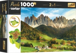 Puzzle z sorterem 2w1 Dolomity, Włochy – 1000 elementów