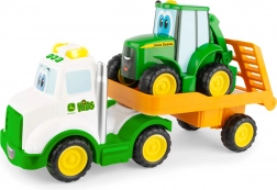 Traktor Johnny z lawetą dla dzieci - John Deere
