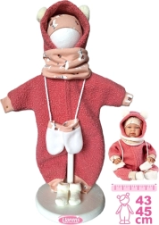 Llorens ubranko dla lalki New Born 43–45 cm, zestaw 5‑częściowy