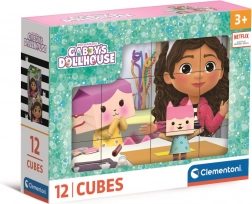 Klocki obrazkowe Gabi’s Dollhouse – 12 kostek CLEMENTONI