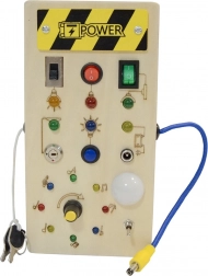 Drewniana interaktywna LED busy board 2Kids Toys