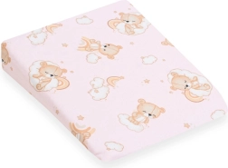 Poszewka na dziecięcą poduszkę klinową 30×37 cm różowy miś