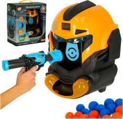 strzelecka gra z robotyczną głową i piankowymi kulkami