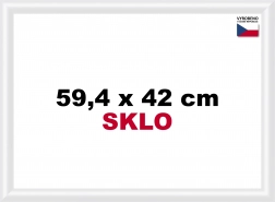 Plastikowa ramka na puzzle A2 biała