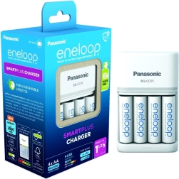 Ładowarka Eneloop Smart and Quick BQCC55 + 4x baterie AA