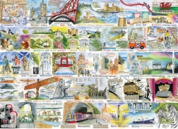 Puzzle Brytyjskie i genialne 1000 elementów GIBSONS