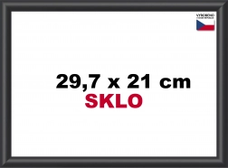 Plastowa ramka czarna A4