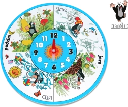 Drewniany zegar ścienny KRTEK 20 cm