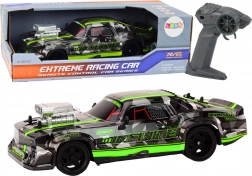 RC auto na sterowanie radiowe 1:16 Gumowe koła do driftu zielone