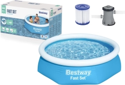 Nadmuchiwany basen BESTWAY Fast Set 244 × 61 cm z filtracją