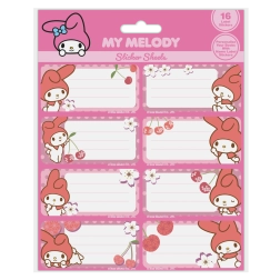 Cinnamoroll — naklejki imienne na zeszyty
