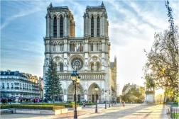 Diamentowe malowanie katedra Notre-Dame 30x40 cm