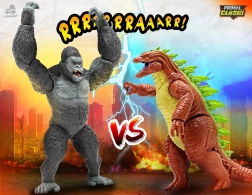 Primal Clash pojedynek Boss vs King Kaiju – zestaw figurek akcji 21 cm