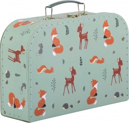 A Little Lovely Company zestaw dwóch kartonowych kuferków dla dzieci z motywem leśnych zwierzątek – Przyjaciele