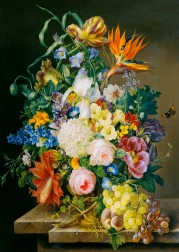 Ciesz się puzzlami Kwiatowe dzieło 1000 elementów