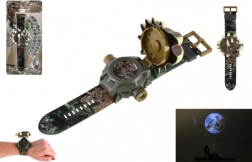 Dziecięcy cyfrowy zegarek z projektorem – dinozaur