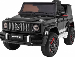 Dziecięcy elektryczny samochodzik MERCEDES-AMG G63, czarny lakier z pilotem