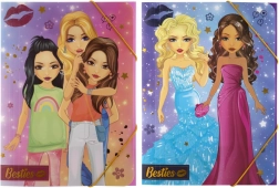 Teczka szkolna z gumką na zakładkę A4 Besties