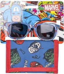 Zestaw dziecięcych okularów i portfela Avengers - 1 sztuka