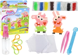 Wodne koraliki DIY – zestaw 8 kolorów z motywami prosiaczków