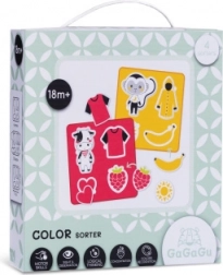 Gagagu poznawanie kolorów – drewniane edukacyjne puzzle dla dzieci