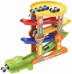 Tor wyścigowy krokodyl z autkami i wyrzutnią