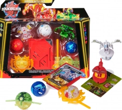 Bakugan Battle Pack ze spinnerem i figurkami Bruiser, Dragonoid, Hammerhead i Nillious