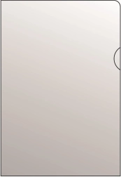 Przezroczysta koszulka na dokumenty A5 w kształcie L z PVC 120 mikronów