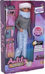 Lalka modelka z akcesoriami 29 cm