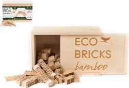 Drewniana Zabawka Budowlana 90 elementów w Pudełku