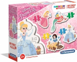 Moje pierwsze puzzle Disney Księżniczki 4w1 (3, 6, 9, 12 elementów) – Clementoni