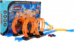 Tor wyścigowy Ognista pętla z autkami, 38 elementów