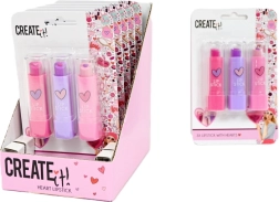 Create It! dziecięcy zestaw pomadek Love – 3 kolory