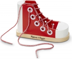 drewniany but do sznurowania MELISSA & DOUG do nauki wiązania