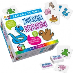 Rozrabiające zwierzątka – gra pamięciowa dla dzieci